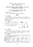 Đề thi tốt nghiệp cao đẳng nghề khóa 3 (2009-2012) - Nghề: Điện công nghiệp - Môn thi: Lý thuyết chuyên môn nghề - Mã đề thi: ĐCN-LT48