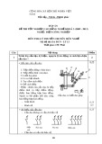 Đáp án đề thi tốt nghiệp cao đẳng nghề khóa 3 (2009-2012) - Nghề: Điện công nghiệp - Môn thi: Lý thuyết chuyên môn nghề - Mã đề thi: DA ĐCN-LT13