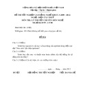 Đề thi tốt nghiệp cao đẳng nghề khoá 3 (2009-2012) - Nghề: Điện tàu thủy - Môn thi: Lý thuyết chuyên môn nghề - Mã đề thi: ĐTT-LT08