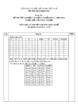 Đáp án đề thi tốt nghiệp cao đẳng nghề khóa 3 (2009-2012) - Nghề: Điện tử công nghiệp - Môn thi: Lý thuyết chuyên môn nghề - Mã đề thi: ĐA ĐTCN-LT47