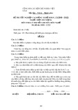 Đề thi tốt nghiệp cao đẳng nghề khóa 3 (2009-2012) - Nghề: Điện dân dụng - Môn thi: Lý thuyết chuyên môn nghề - Mã đề thi: ĐDD-LT22