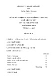 Đề thi tốt nghiệp cao đẳng nghề khoá 3 (2009-2012) - Nghề: Điện tàu thủy - Môn thi: Thực hành nghề - Mã đề thi: ĐTT-TH38