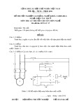 Đề thi tốt nghiệp cao đẳng nghề khoá 3 (2009-2012) - Nghề: Điện tàu thủy - Môn thi: Lý thuyết chuyên môn nghề - Mã đề thi: ĐTT-LT17