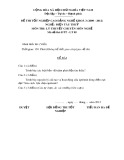 Đề thi tốt nghiệp cao đẳng nghề khoá 3 (2009-2012) - Nghề: Điện tàu thủy - Môn thi: Lý thuyết chuyên môn nghề - Mã đề thi: ĐTT-LT05