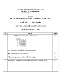 Đáp án đề thi tốt nghiệp cao đẳng nghề khóa 3 (2009-2012) - Nghề: Điện tử công nghiệp - Môn thi: Lý thuyết chuyên môn nghề - Mã đề thi: ĐA ĐTCN-LT33