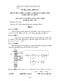 Đề thi tốt nghiệp cao đẳng nghề khóa 3 (2009-2012) - Nghề: Điện dân dụng - Môn thi: Lý thuyết chuyên môn nghề - Mã đề thi: ĐDD-LT25