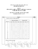 Đáp án đề thi tốt nghiệp cao đẳng nghề khóa 3 (2009-2012) - Nghề: Điện tử công nghiệp - Môn thi: Lý thuyết chuyên môn nghề - Mã đề thi: ĐA ĐTCN-LT27