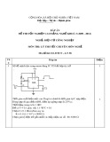 Đáp án đề thi tốt nghiệp cao đẳng nghề khóa 3 (2009-2012) - Nghề: Điện tử công nghiệp - Môn thi: Lý thuyết chuyên môn nghề - Mã đề thi: ĐA ĐTCN-LT38