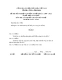 Đề thi tốt nghiệp cao đẳng nghề khoá 3 (2009-2012) - Nghề: Điện tàu thủy - Môn thi: Lý thuyết chuyên môn nghề - Mã đề thi: ĐTT-LT03