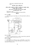 Đề thi tốt nghiệp cao đẳng nghề khóa 3 (2009-2012) - Nghề: Điện dân dụng - Môn thi: Lý thuyết chuyên môn nghề - Mã đề thi: ĐDD-LT49