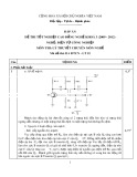 Đáp án đề thi tốt nghiệp cao đẳng nghề khóa 3 (2009-2012) - Nghề: Điện tử công nghiệp - Môn thi: Lý thuyết chuyên môn nghề - Mã đề thi: ĐA ĐTCN-LT15