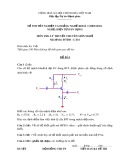 Đề thi tốt nghiệp cao đẳng nghề khoá 3 (2009-2012) - Nghề: Điện tử dân dụng - Môn thi: Lý thuyết chuyên môn nghề - Mã đề thi: ĐTDD-LT41