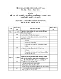 Đáp án đề thi tốt nghiệp cao đẳng nghề khoá 3 (2009-2012) - Nghề: Điều khiển tàu biển - Môn thi: Lý thuyết chuyên môn nghề - Mã đề thi: ĐA ĐKTB-LT42