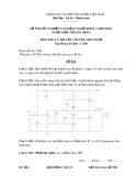 Đề thi tốt nghiệp cao đẳng nghề khoá 3 (2009-2012) - Nghề: Điện tử dân dụng - Môn thi: Lý thuyết chuyên môn nghề - Mã đề thi: ĐTDD-LT50