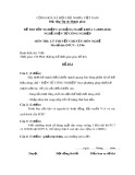 Đề thi tốt nghiệp cao đẳng nghề khóa 3 (2009-2012) - Nghề: Điện tử công nghiệp - Môn thi: Lý thuyết chuyên môn nghề - Mã đề thi: ĐTCN-LT46