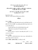 Đề thi tốt nghiệp cao đẳng nghề khóa 3 (2009-2012) - Nghề: Điện tử công nghiệp - Môn thi: Lý thuyết chuyên môn nghề - Mã đề thi: ĐTCN-LT47