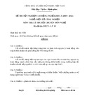 Đề thi tốt nghiệp cao đẳng nghề khóa 3 (2009-2012) - Nghề: Điện tử công nghiệp - Môn thi: Lý thuyết chuyên môn nghề - Mã đề thi: ĐTCN-LT18