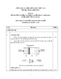 Đáp án đề thi tốt nghiệp cao đẳng nghề khoá 3 (2009-2012) - Nghề: Điện tử dân dụng - Môn thi: Lý thuyết chuyên môn nghề - Mã đề thi: ĐA ĐTDD-LT31