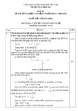 Đáp án đề thi tốt nghiệp cao đẳng nghề khoá 3 (2009-2012) - Nghề: Điện tử dân dụng - Môn thi: Lý thuyết chuyên môn nghề - Mã đề thi: ĐA ĐTDD-LT17