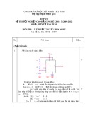 Đáp án đề thi tốt nghiệp cao đẳng nghề khoá 3 (2009-2012) - Nghề: Điện tử dân dụng - Môn thi: Lý thuyết chuyên môn nghề - Mã đề thi: ĐA ĐTDD-LT39