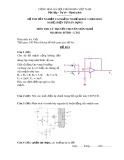 Đề thi tốt nghiệp cao đẳng nghề khoá 3 (2009-2012) - Nghề: Điện tử dân dụng - Môn thi: Lý thuyết chuyên môn nghề - Mã đề thi: ĐTDD-LT42