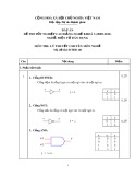 Đáp án đề thi tốt nghiệp cao đẳng nghề khoá 3 (2009-2012) - Nghề: Điện tử dân dụng - Môn thi: Lý thuyết chuyên môn nghề - Mã đề thi: ĐA ĐTDD-LT40