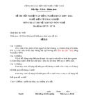 Đề thi tốt nghiệp cao đẳng nghề khóa 3 (2009-2012) - Nghề: Điện tử công nghiệp - Môn thi: Lý thuyết chuyên môn nghề - Mã đề thi: ĐTCN-LT14