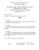 Đề thi tốt nghiệp cao đẳng nghề khóa 3 (2009-2012) - Nghề: Điện tử công nghiệp - Môn thi: Lý thuyết chuyên môn nghề - Mã đề thi: ĐTCN-LT19