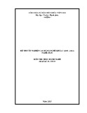 Đề thi tốt nghiệp cao đẳng nghề khoá 3 (2009-2012) - Nghề: Hàn - Môn thi: Thực hành nghề - Mã đề thi: H-TH05