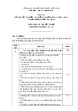 Đáp án đề thi tốt nghiệp cao đẳng nghề khóa 3 (2009-2012) - Nghề: Hướng dẫn du lịch - Môn thi: Lý thuyết nghề - Mã đề thi: DA HDDL-LT35