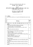 Đáp án đề thi tốt nghiệp cao đẳng nghề khóa 3 (2009-2012) - Nghề: Hướng dẫn du lịch - Môn thi: Lý thuyết nghề - Mã đề thi: DA HDDL-LT16