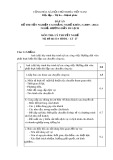 Đáp án đề thi tốt nghiệp cao đẳng nghề khóa 3 (2009-2012) - Nghề: Hướng dẫn du lịch - Môn thi: Lý thuyết nghề - Mã đề thi: DA HDDL-LT27