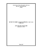 Đề thi tốt nghiệp cao đẳng nghề khoá 3 (2009-2012) - Nghề: Hàn - Môn thi: Thực hành nghề - Mã đề thi: H-TH03