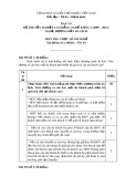 Đáp án đề thi tốt nghiệp cao đẳng nghề khoá 3 (2009-2012) - Nghề: Hướng dẫn du lịch - Môn thi: Thực hành nghề - Mã đề thi: DA HDDL-TH49