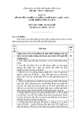 Đáp án đề thi tốt nghiệp cao đẳng nghề khoá 3 (2009-2012) - Nghề: Hướng dẫn du lịch - Môn thi: Thực hành nghề - Mã đề thi: DA HDDL-TH50