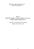 Đáp án đề thi tốt nghiệp cao đẳng nghề khoá 3 (2009-2012) - Nghề: Kỹ thuật chế biến món ăn - Môn thi: Lý thuyết chuyên môn nghề - Mã đề thi: ĐA KTCBMA-LT40