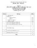 Đáp án đề thi tốt nghiệp cao đẳng nghề khoá 3 (2009-2012) - Nghề: Kế toán doanh nghiệp - Môn thi: Thực hành nghề - Mã đề thi: ĐA KTDN-TH40