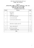 Đáp án đề thi tốt nghiệp cao đẳng nghề khoá 3 (2009-2012) - Nghề: Kế toán doanh nghiệp - Môn thi: Thực hành nghề - Mã đề thi: ĐA KTDN-TH29