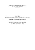 Đáp án đề thi tốt nghiệp cao đẳng nghề khoá 3 (2009-2012) - Nghề: Kỹ thuật chế biến món ăn - Môn thi: Lý thuyết chuyên môn nghề - Mã đề thi: ĐA KTCBMA-LT44