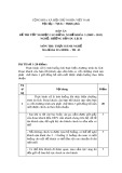 Đáp án đề thi tốt nghiệp cao đẳng nghề khoá 3 (2009-2012) - Nghề: Hướng dẫn du lịch - Môn thi: Thực hành nghề - Mã đề thi: DA HDDL-TH43