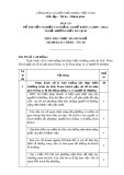 Đáp án đề thi tốt nghiệp cao đẳng nghề khoá 3 (2009-2012) - Nghề: Hướng dẫn du lịch - Môn thi: Thực hành nghề - Mã đề thi: DA HDDL-TH48