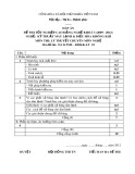 Đáp án đề thi tốt nghiệp cao đẳng nghề khoá 3 (2009-2012) - Nghề: Kỹ thuật máy lạnh và điều hòa không khí - Môn thi: Lý thuyết chuyên môn nghề - Mã đề thi: DA KTML-ĐHKK-LT22