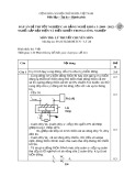 Đáp án đề thi tốt nghiệp cao đẳng nghề khóa 3 (2009-2012) - Nghề: Lắp đặt điện và điều khiển trong công nghiệp - Môn thi: Lý thuyết chuyên môn - Mã đáp án: ĐA KTLĐ&ĐKTCN-LT21