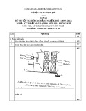 Đáp án đề thi tốt nghiệp cao đẳng nghề khoá 3 (2009-2012) - Nghề: Kỹ thuật máy lạnh và điều hòa không khí - Môn thi: Lý thuyết chuyên môn nghề - Mã đề thi: DA KTML-ĐHKK-LT04