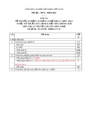 Đáp án đề thi tốt nghiệp cao đẳng nghề khoá 3 (2009-2012) - Nghề: Kỹ thuật máy lạnh và điều hòa không khí - Môn thi: Lý thuyết chuyên môn nghề - Mã đề thi: DA KTML-ĐHKK-LT01