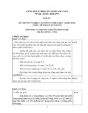 Đáp án đề thi tốt nghiệp cao đẳng nghề khóa 3 (2009-2012) - Nghề: Kỹ thuật xây dựng - Môn thi: Lý thuyết chuyên môn nghề - Mã đề thi: DA KTXD-LT06