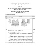 Đáp án đề thi tốt nghiệp cao đẳng nghề khóa 3 (2009-2012) - Nghề: Kỹ thuật xây dựng - Môn thi: Lý thuyết chuyên môn nghề - Mã đề thi: DA KTXD-LT11
