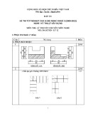 Đáp án đề thi tốt nghiệp cao đẳng nghề khóa 3 (2009-2012) - Nghề: Kỹ thuật xây dựng - Môn thi: Lý thuyết chuyên môn nghề - Mã đề thi: DA KTXD-LT12