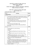 Đáp án đề thi tốt nghiệp cao đẳng nghề khóa 3 (2009-2012) - Nghề: Kỹ thuật xây dựng - Môn thi: Lý thuyết chuyên môn nghề - Mã đề thi: DA KTXD-LT25