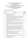 Đáp án đề thi tốt nghiệp cao đẳng nghề khóa 3 (2009-2012) - Nghề: Kỹ thuật xây dựng - Môn thi: Lý thuyết chuyên môn nghề - Mã đề thi: DA KTXD-LT28